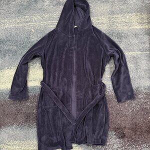 Lands' End navy blue robe